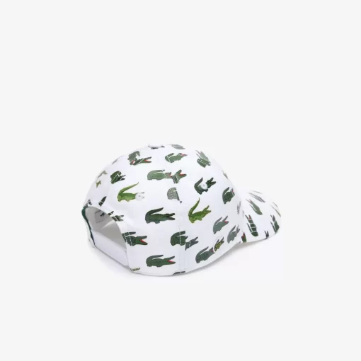 Lacoste Girl Clothing-Signature Print Cotton Cap