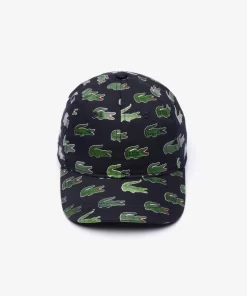 Lacoste Accessories-Signature Print Cotton Cap