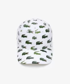 Lacoste Girl Clothing-Signature Print Cotton Cap