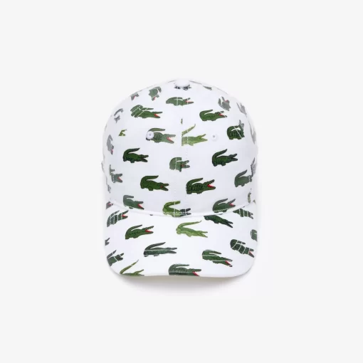 Lacoste Girl Clothing-Signature Print Cotton Cap