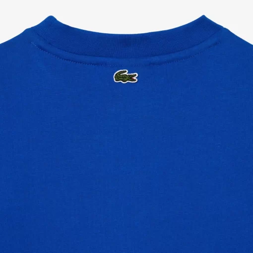 Lacoste Girl Clothing-Signature Print Cotton T-Shirt