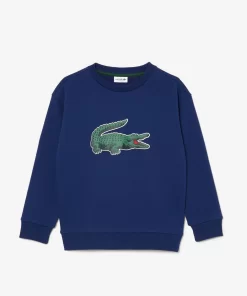 Lacoste Boy Clothing-Signature Print Jogger Sweatshirt