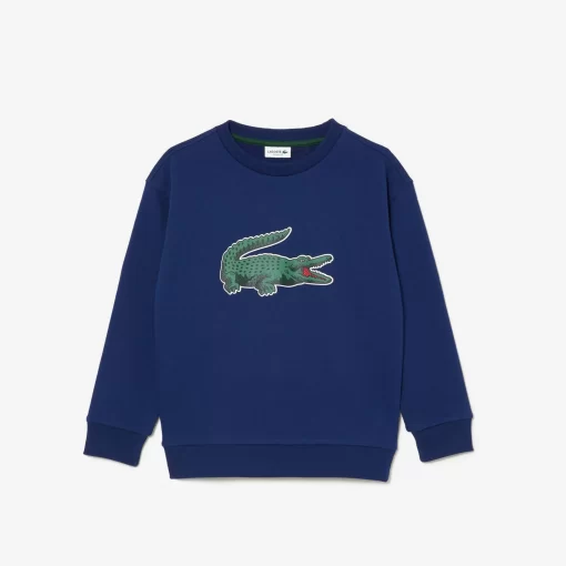 Lacoste Boy Clothing-Signature Print Jogger Sweatshirt