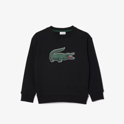 Lacoste Girl Clothing-Signature Print Jogger Sweatshirt