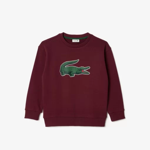 Lacoste Boy Clothing-Signature Print Jogger Sweatshirt