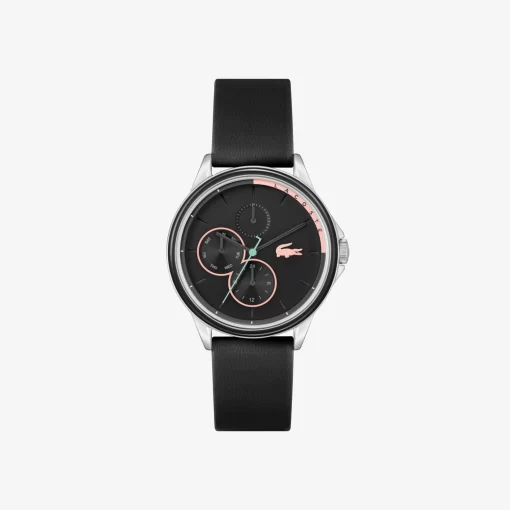 Lacoste Watches-Skyhook Multifunction Leather Watch