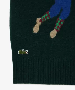 Lacoste Knitwear-Sleeveless Golf Motif Sweater