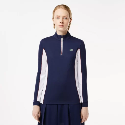 Lacoste Tennis-Slim Fit Contrast Sleeve Sport Sweatshirt