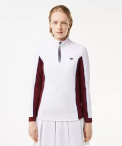 Lacoste Tennis-Slim Fit Contrast Sleeve Sport Sweatshirt