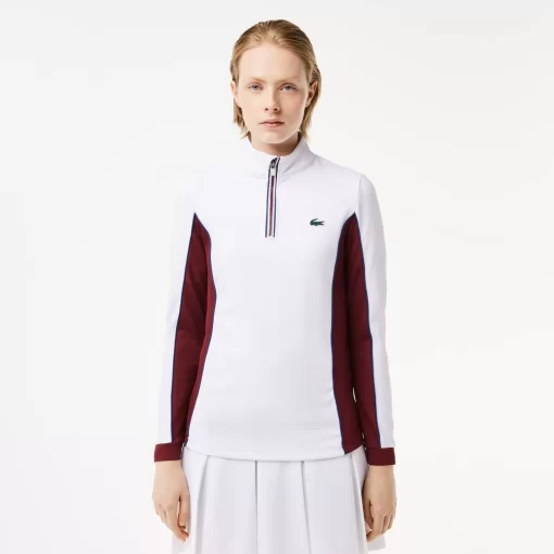 Lacoste Tennis-Slim Fit Contrast Sleeve Sport Sweatshirt