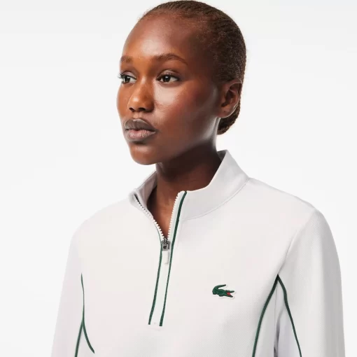 Lacoste Tennis-Slim Fit Contrast Sleeve Sport Sweatshirt