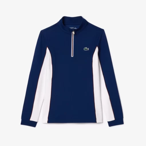 Lacoste Tennis-Slim Fit Contrast Sleeve Sport Sweatshirt