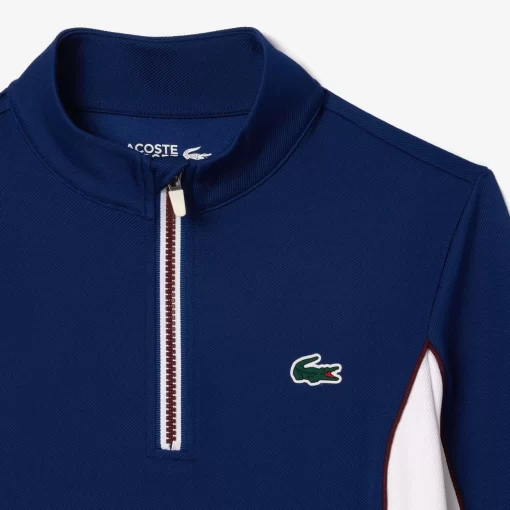 Lacoste Tennis-Slim Fit Contrast Sleeve Sport Sweatshirt