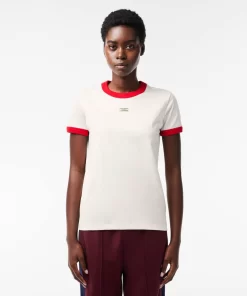 Lacoste T-Shirts-Slim Fit Cotton Tennis Badge T-Shirt