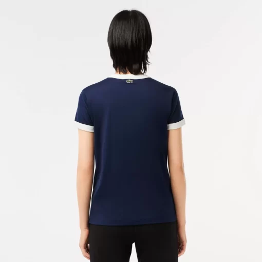 Lacoste T-Shirts-Slim Fit Cotton Tennis Badge T-Shirt