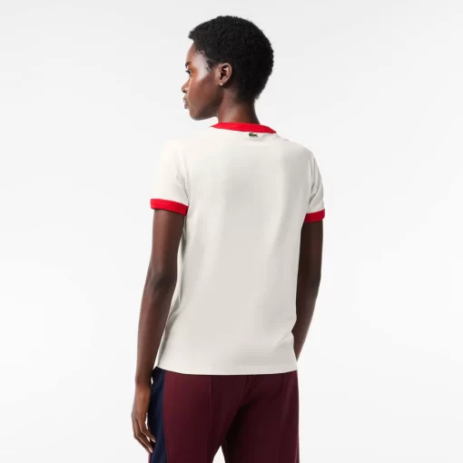 Lacoste T-Shirts-Slim Fit Cotton Tennis Badge T-Shirt