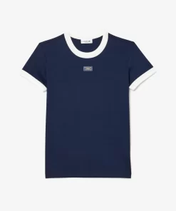 Lacoste T-Shirts-Slim Fit Cotton Tennis Badge T-Shirt