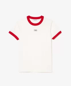 Lacoste T-Shirts-Slim Fit Cotton Tennis Badge T-Shirt