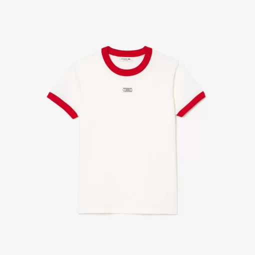 Lacoste T-Shirts-Slim Fit Cotton Tennis Badge T-Shirt