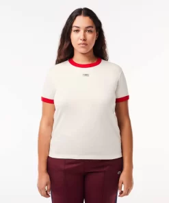 Lacoste T-Shirts-Slim Fit Cotton Tennis Badge T-Shirt