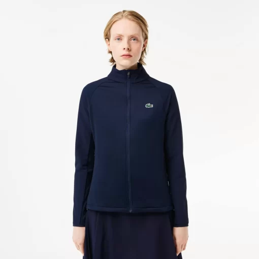 Lacoste Sport Clothing-Slim Fit Golf Fleece Layering Jacket