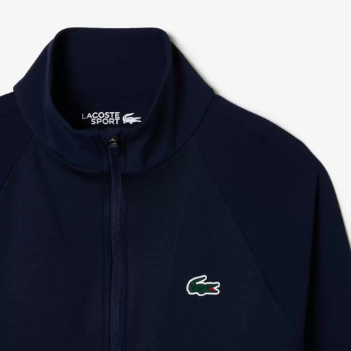 Lacoste Sport Clothing-Slim Fit Golf Fleece Layering Jacket