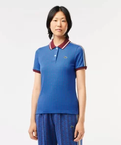 Lacoste Polo Shirts-Slim Fit Monogram Jacquard Polo Shirt