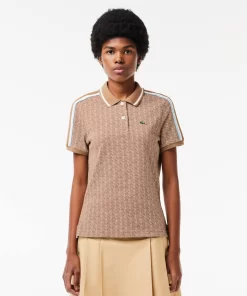 Lacoste Polo Shirts-Slim Fit Monogram Jacquard Polo Shirt