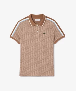 Lacoste Polo Shirts-Slim Fit Monogram Jacquard Polo Shirt