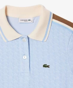 Lacoste Polo Shirts-Slim Fit Monogram Jacquard Polo Shirt