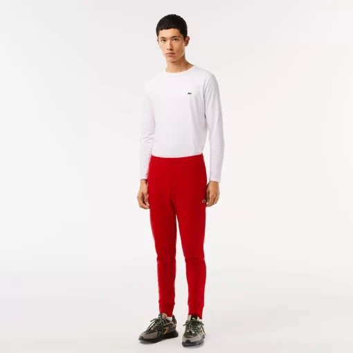 Lacoste Trousers & Shorts-Slim Fit Organic Cotton Fleece Joggers