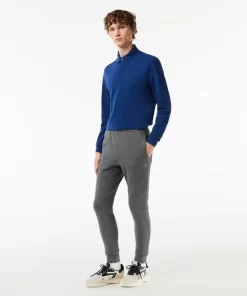 Lacoste Trousers & Shorts-Slim Fit Organic Cotton Fleece Joggers