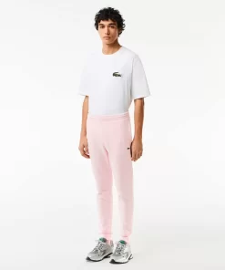 Lacoste Trousers & Shorts-Slim Fit Organic Cotton Fleece Joggers