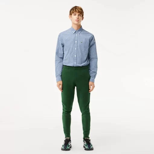 Lacoste Trousers & Shorts-Slim Fit Organic Cotton Fleece Joggers