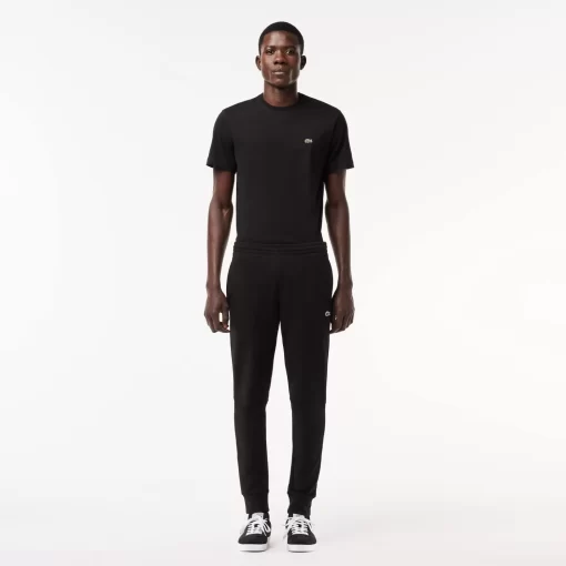 Lacoste Trousers & Shorts-Slim Fit Organic Cotton Fleece Joggers