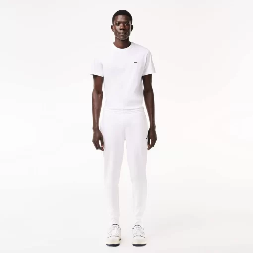 Lacoste Trousers & Shorts-Slim Fit Organic Cotton Fleece Joggers