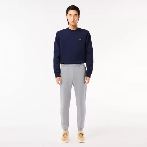 Lacoste Trousers & Shorts-Slim Fit Organic Cotton Fleece Joggers