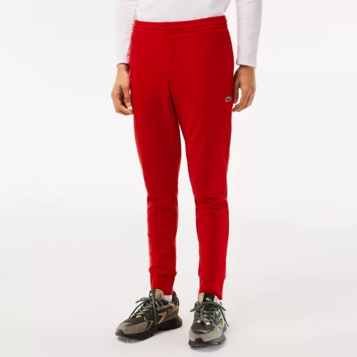 Lacoste Trousers & Shorts-Slim Fit Organic Cotton Fleece Joggers