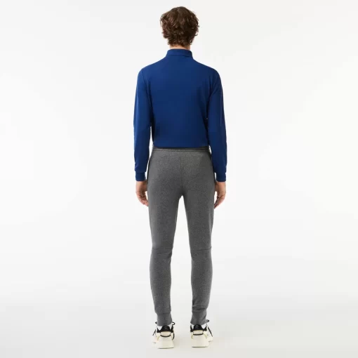 Lacoste Trousers & Shorts-Slim Fit Organic Cotton Fleece Joggers