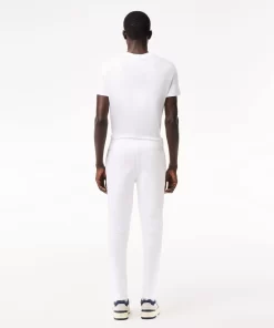 Lacoste Trousers & Shorts-Slim Fit Organic Cotton Fleece Joggers