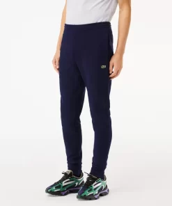 Lacoste Trousers & Shorts-Slim Fit Organic Cotton Fleece Joggers