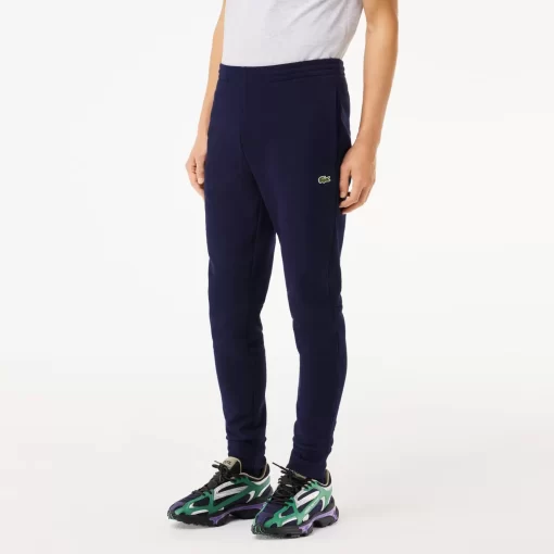 Lacoste Trousers & Shorts-Slim Fit Organic Cotton Fleece Joggers