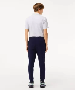 Lacoste Trousers & Shorts-Slim Fit Organic Cotton Fleece Joggers