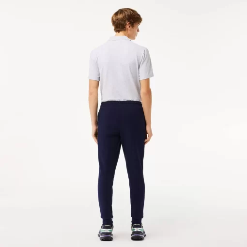 Lacoste Trousers & Shorts-Slim Fit Organic Cotton Fleece Joggers