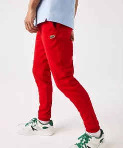 Lacoste Trousers & Shorts-Slim Fit Organic Cotton Fleece Joggers