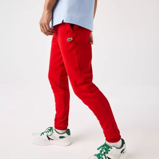 Lacoste Trousers & Shorts-Slim Fit Organic Cotton Fleece Joggers