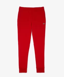 Lacoste Trousers & Shorts-Slim Fit Organic Cotton Fleece Joggers