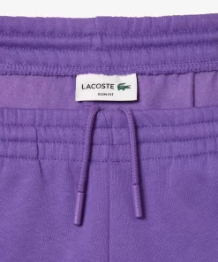 Lacoste Trousers & Shorts-Slim Fit Organic Cotton Fleece Joggers