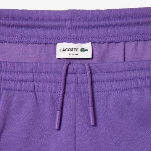 Lacoste Trousers & Shorts-Slim Fit Organic Cotton Fleece Joggers