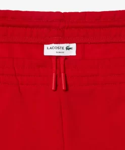 Lacoste Trousers & Shorts-Slim Fit Organic Cotton Fleece Joggers